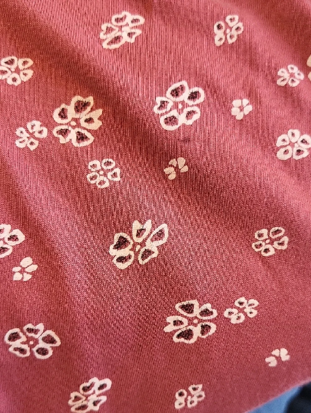 Women’s Floral Tank Top in Dusty Rose - Picture 8 of 11